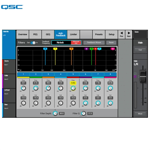 Mixer QSC TouchMix-30 Pro 8